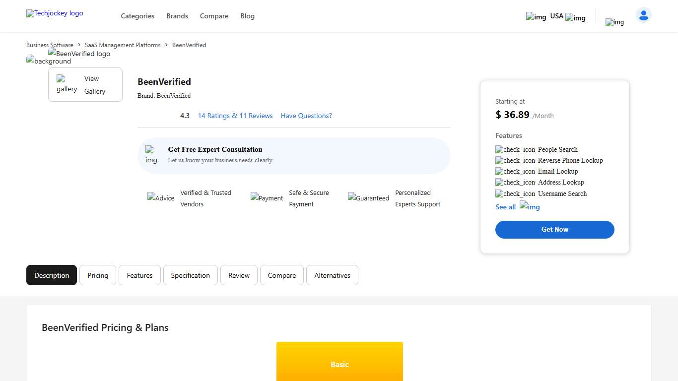 BeenVerified Price, Features and Reviews in 2026 Techjockey US